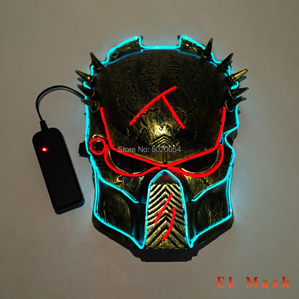 Costume Accessories Glowing Party Decorative LED Luminous Mask Costumes Prop Cosplay Mask For Festival Dance DJ Club Decor-image-751132388