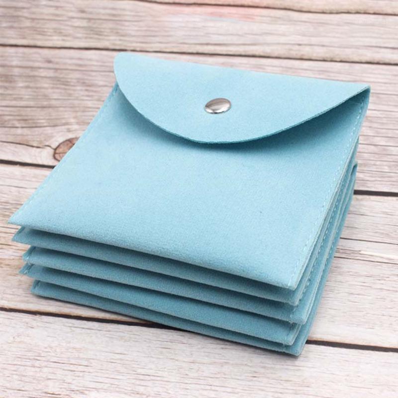

Portable Velvet Bracelet Necklace Envelope Storage Bag With Snap Button Pouch B36D Jewelry Pouches, Bags, Pink;blue