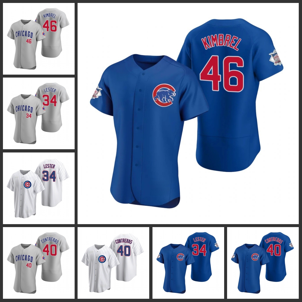 

Chicago Cubs Men Willson Contreras Craig Kimbrel Jon Lester Women Youth Jersey, Black