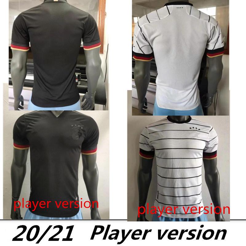 

Player version 2021 Germany Soccer Jerseys TAH Gundogan HUMMELS GNABRY WERNER KROOS 20 21 KIMMICH maillot de foot football REUS BRANDT HAVERTZ MEN, Black;yellow
