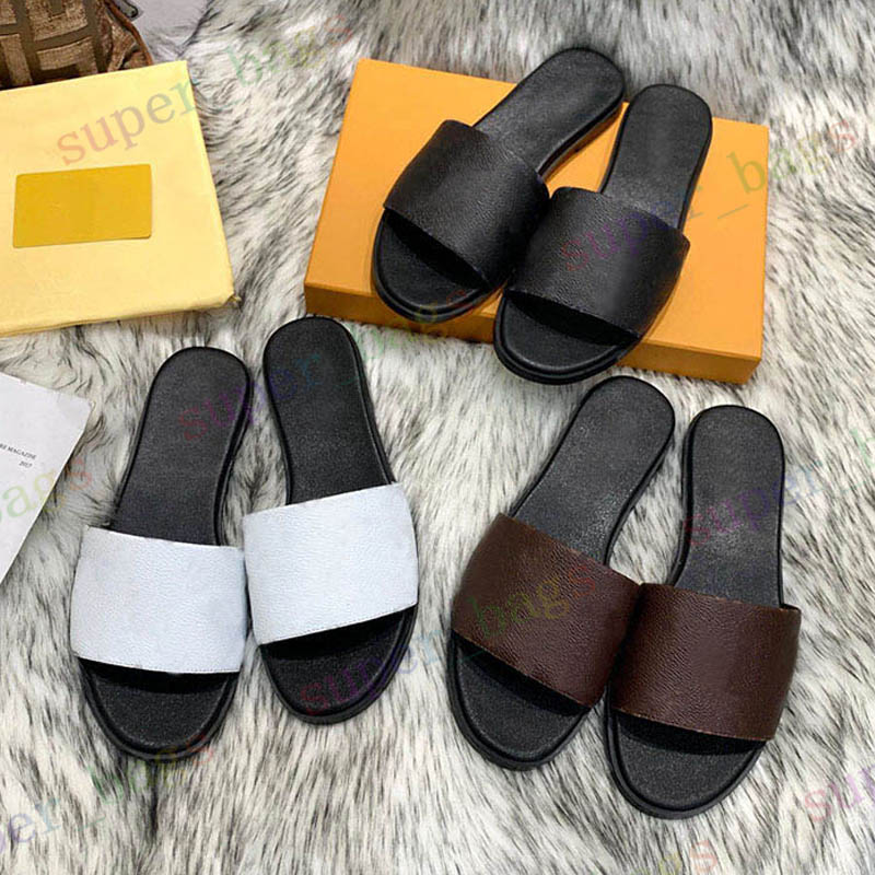 

Classical Rubber Slides Slippers Women Fashion Beach Sandals Flip Flops Flat Non-Slip Bottom Luxurys Designers shoes EU35-42, Box