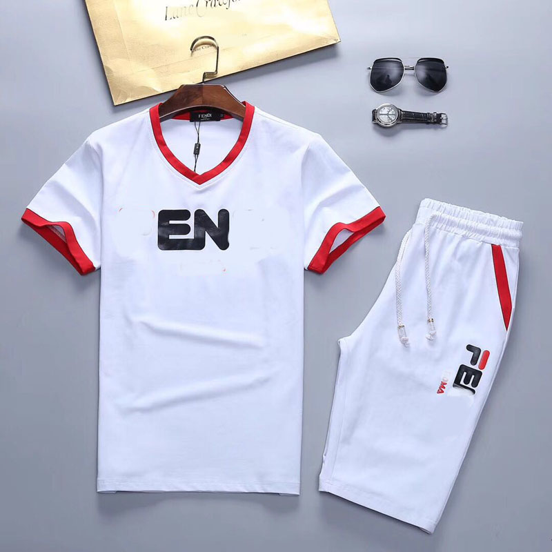 

2021 Fashion Men Designer Tracksuits Sets Mens Clothes Summer Running Suits T-Shirt Short Sleeve Sportswear Kits shirt -3XL, Gray