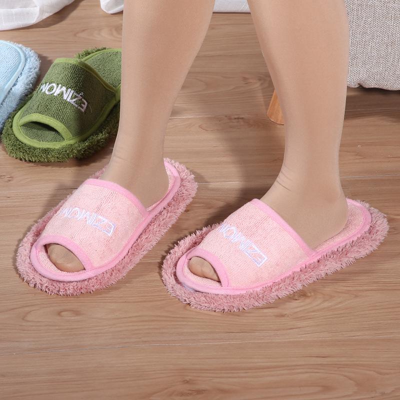 

Slippers 2021 Lazy Home Mopping Can Wipe The Slippers, Floor While Walking Household Cleaning Slipper For Men Women, Black