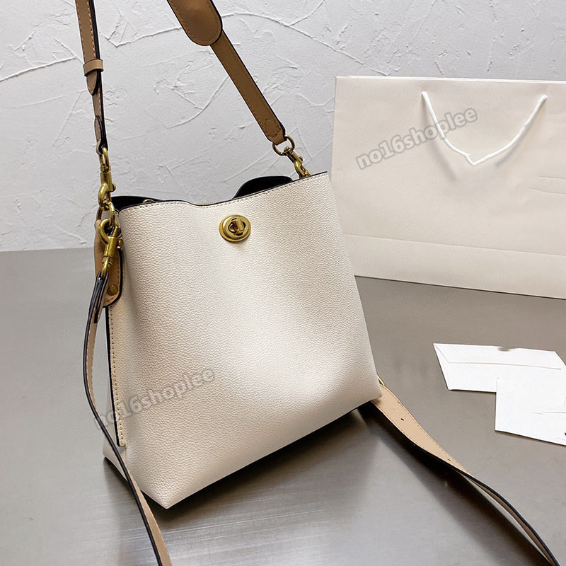 

colorblock willow shoulder bag designer luxury woman hand bucket bags ladies large capacity wallet purse four choices