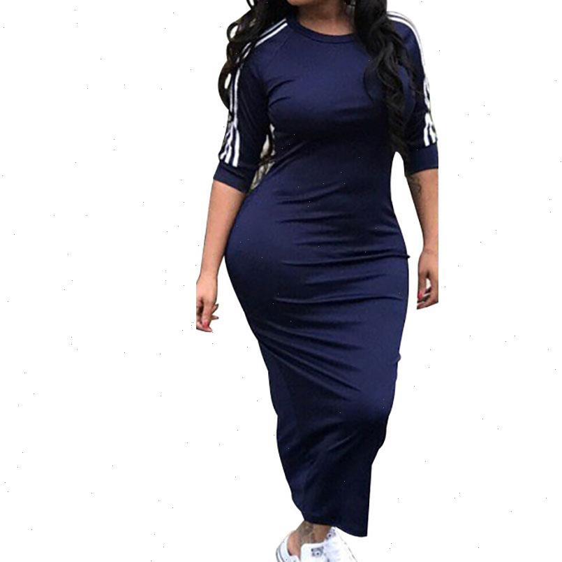 

Work Women Dresses Summer Style Bodycon Sexy Arrival Casual Crew Neck Half Sleeve Midi Dress, Black;gray