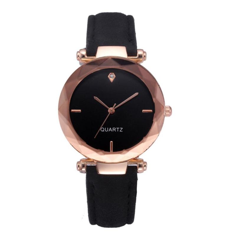 

Wristwatches 2021 Fashion Sport Women Watches Elegant Leather Casual Alloy Watch Luxury Analog Quartz Crystal Wristwatch 30P, Brown