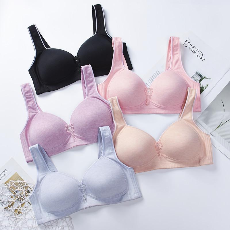 

Bras Gobetter Big Cup For Women Seamless Large Size Lingerie Girls Plus Underwear Push Up Comfort Bralette Sexy Brasieres, Black
