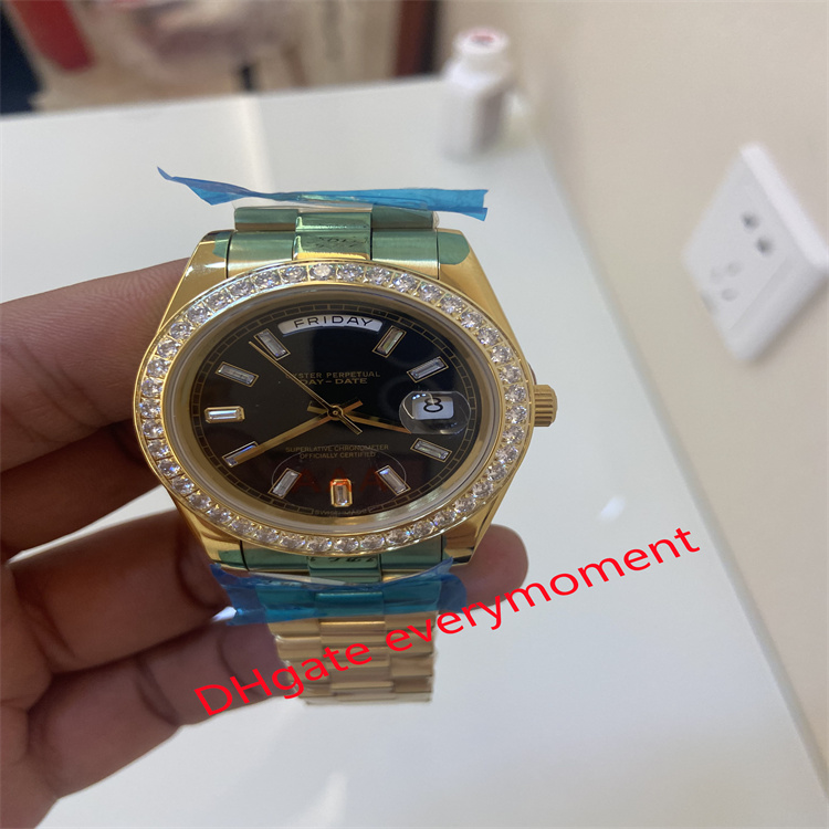

Fashion hot selling automatic machinery men's watch 228349 228238 228235 gold case watches chain 2813 movement 40mm sapphire crystal mirror 18ct Gold, never fade