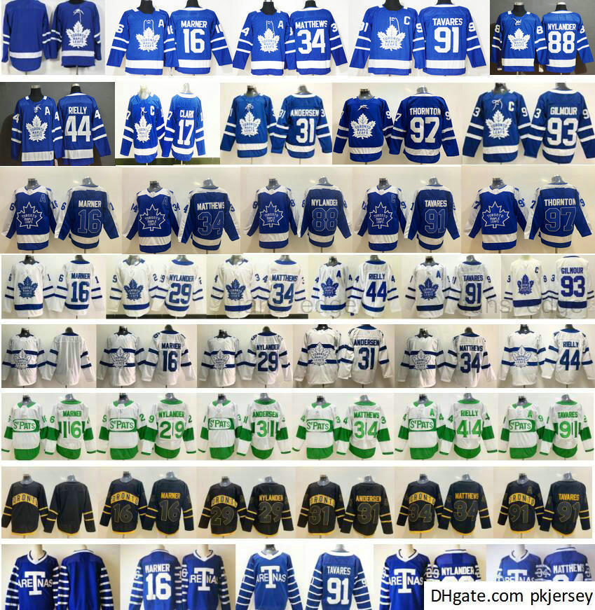 

2021 Reverse Retro Toronto Maple Leafs 16 Mitchell Marner 17 Wendel Clark 93 Doug Gilmour 88 William Nylander 97 Joe Thornton Hockey Jerseys, Black;red