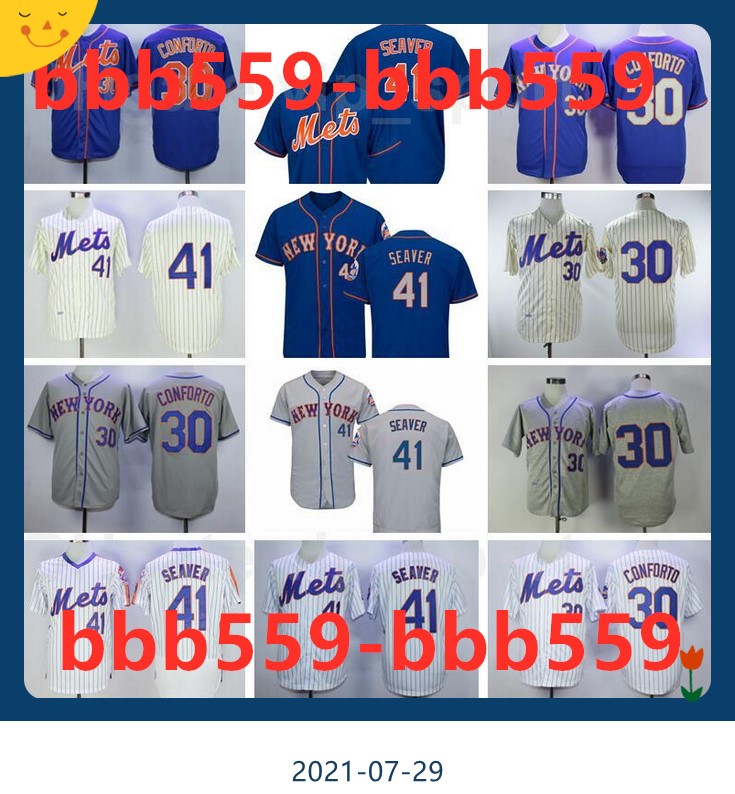 

1983 1985 1986 Retro Baseball 30 Ryder Ryan Jersey Vintage 41 Tom Seaver Team Cooperstown Flexbase Cool Base Pullover Pinstripe Top Quality, 1985 vintage