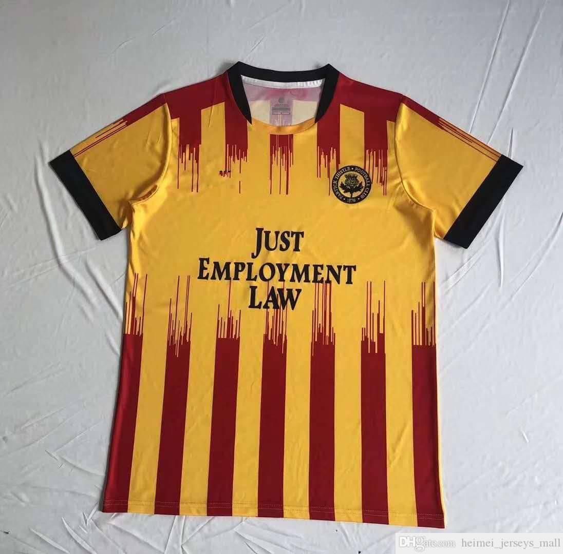 

Partick Thistle Home Yellow Soccer Jersey 2020 2021 Joe Cardle Zak Rudden Brian Grah Alex Jones am Bannigan Docherty Football Shirt Uniform