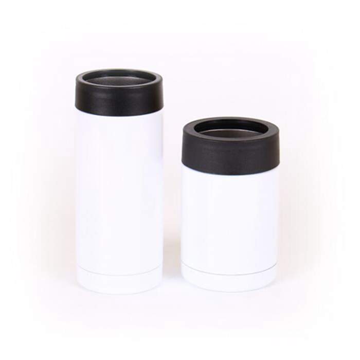 

Heat Sublimation DIY Cans Cooler Stainless Steel Mugs Double Wall Beverage Cold Keeper 12oz Slim Straight Cup Insulator WY1229, 12oz short