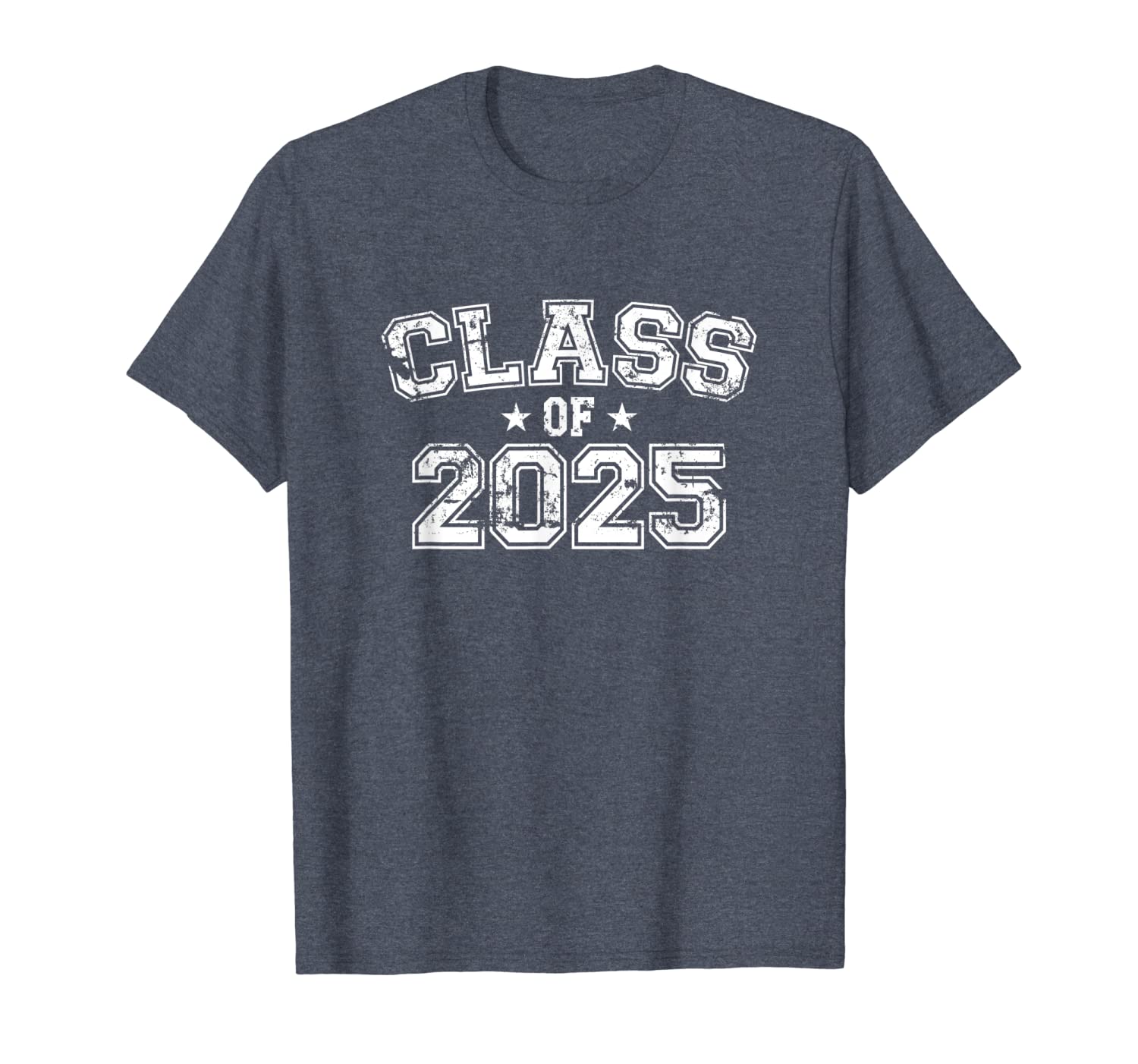 

distressed class of 2025 t-shirt, White;black