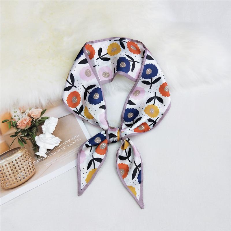 

Scarves Letter Small Print Womens Silk Scarf Female Tie Women Headband Handle Bag Ribbon Long