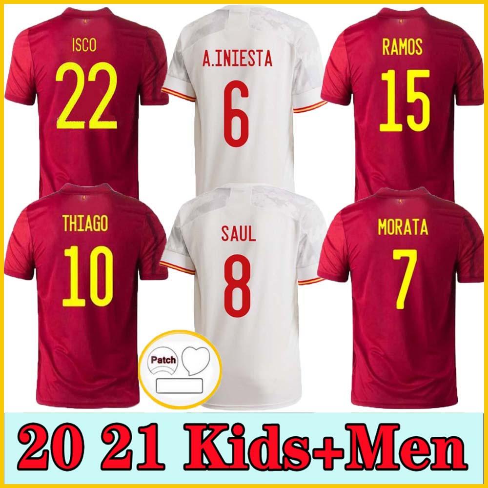 

202 home Away Spain Soccer Jersey ASENSIO MORATA ISCO INIESTA PACO ALCACER Football Adult man + kids kit shirts, Black