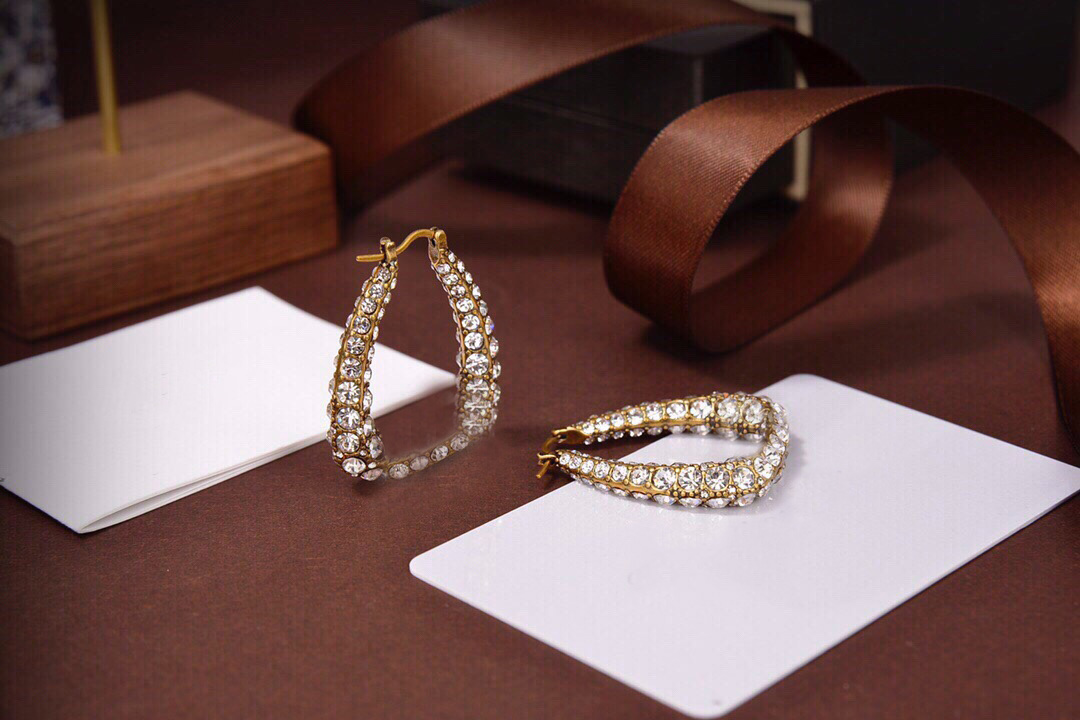 

2021 Fashion Earrings European and American Female Christmas Alloy Exaggerated Stud Earrings Female Circle Pearl Designer Earrings