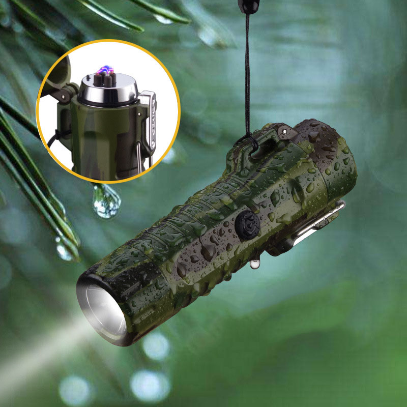 

ED Fashight Waterproof Dua Arc Cigarette ighter USB Rechargeabe ighter Eectronic Pasma ighters Outdoor Toos Gift Men
