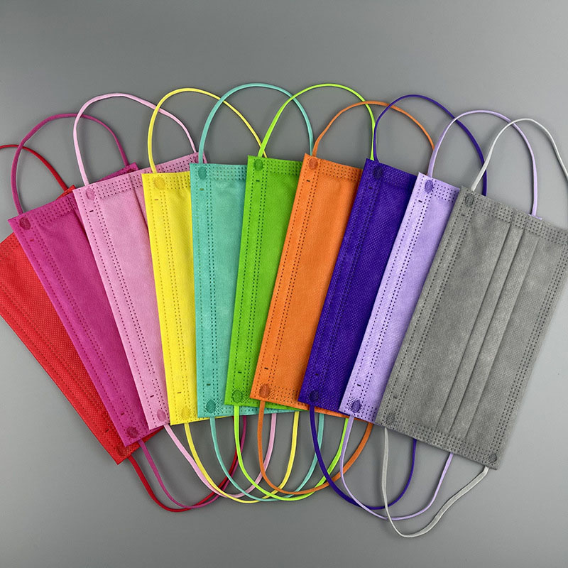 

12 Colors Disposable Face Masks Black Pink Thicken Breathable Mask DHL Free Delivery