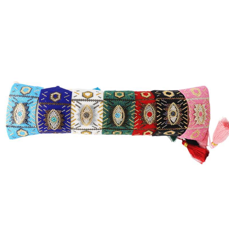 

ZHONGVI MIYUKI Evil Bracelets Men Lucky Turkish Eye Bracelet For Women Jewelry Pulseras Mujer Moda 2020 Instagram Woven