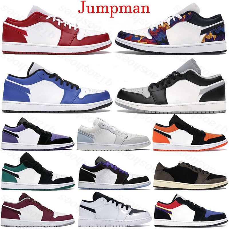 

2021 men women Basketball Shoes Jumpman 1 Shadow Reverse Bred Travis Nakeskin retro Smoke Grey mid Low Paris 1s SIZE 36-45