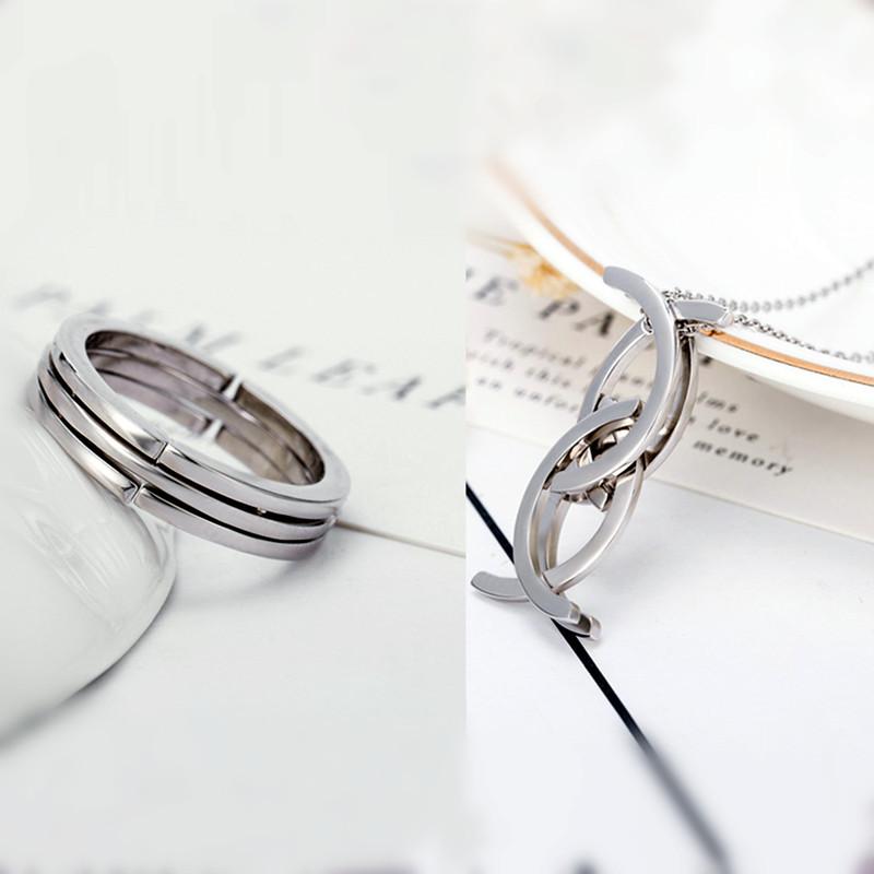 

Wedding Rings Unique Deformation Kissing Fish Ring Silver Rose Gold Multi-function Couple Never Fade Bands For Lovers Gift