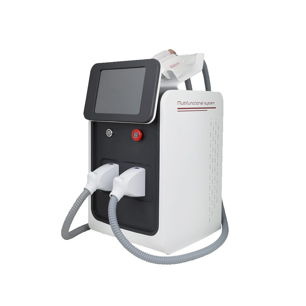 E-light IPL OPT +RF+ND YAG Laser 3 in 1 Hair/ Tattoo Removal Skin Rejuvenation Multifunctional Beauty Machine-image-674075895