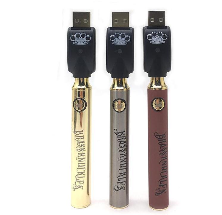 

Brass Knuckles Vape Battery 900mAh Variable Voltage Preheat E Cigarettes BK Battery 510 Thraed Battery