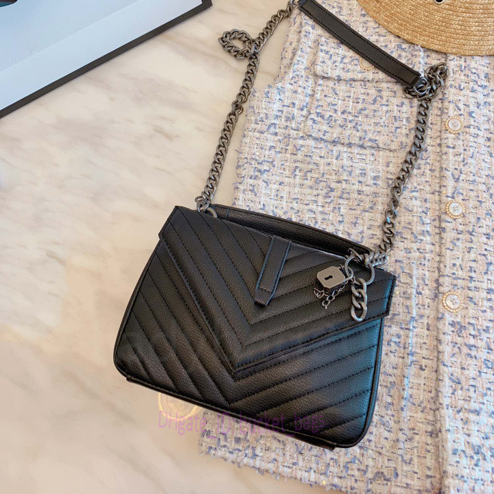 

Y2021 Luxury Designers Chains Fashion Lady Cross Body Tote Purses Messenger Plain Letter Lock Cover Interior Zipper Pocket Thread Recommended Cosmetic Clutch Bags, Style 0