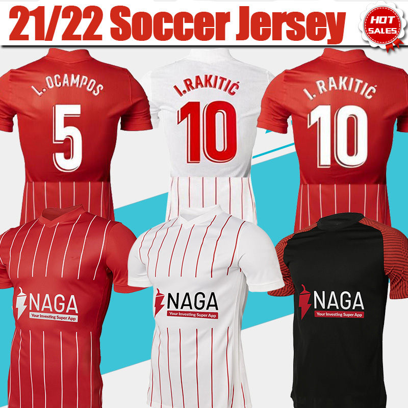 

21/ Camiseta Soccer Jersey I.RAKITIC PAPU GÓMEZ J.NAVAS Home White Soccer Shirt Men Kids Away Red Soccer Shirt #9 DE JONG #7 SUSO 3rd Black Football Uniforms