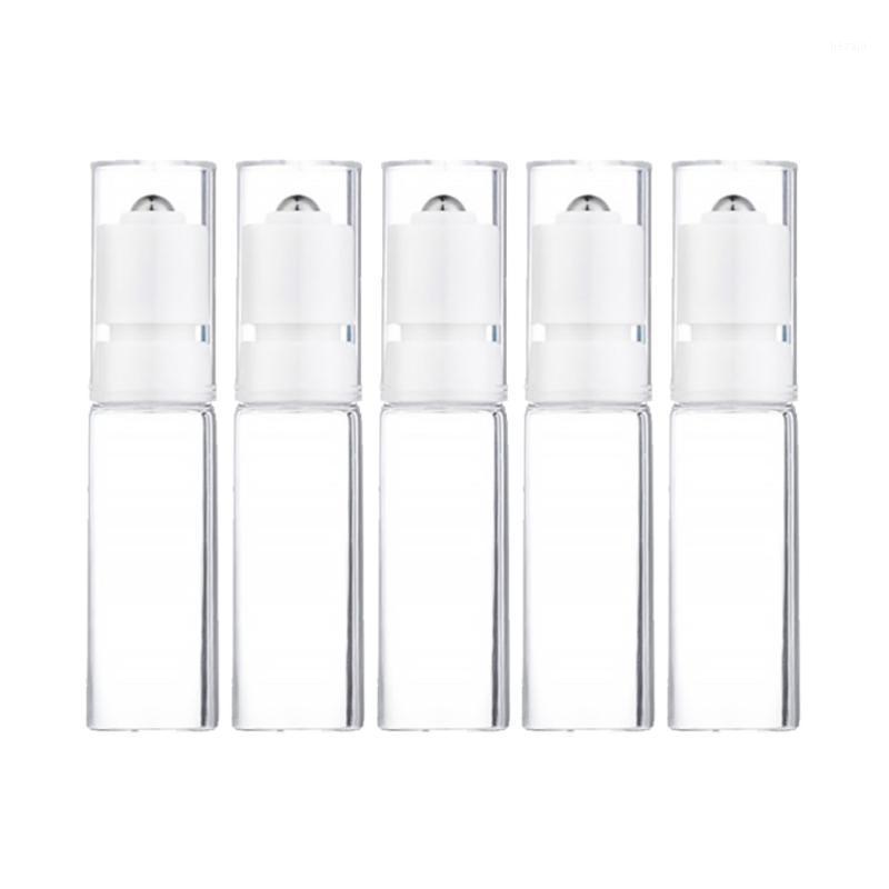 

Storage Bottles & Jars 5pcs 10ml Essential Oil Roller Bottle Empty Glass Frosted