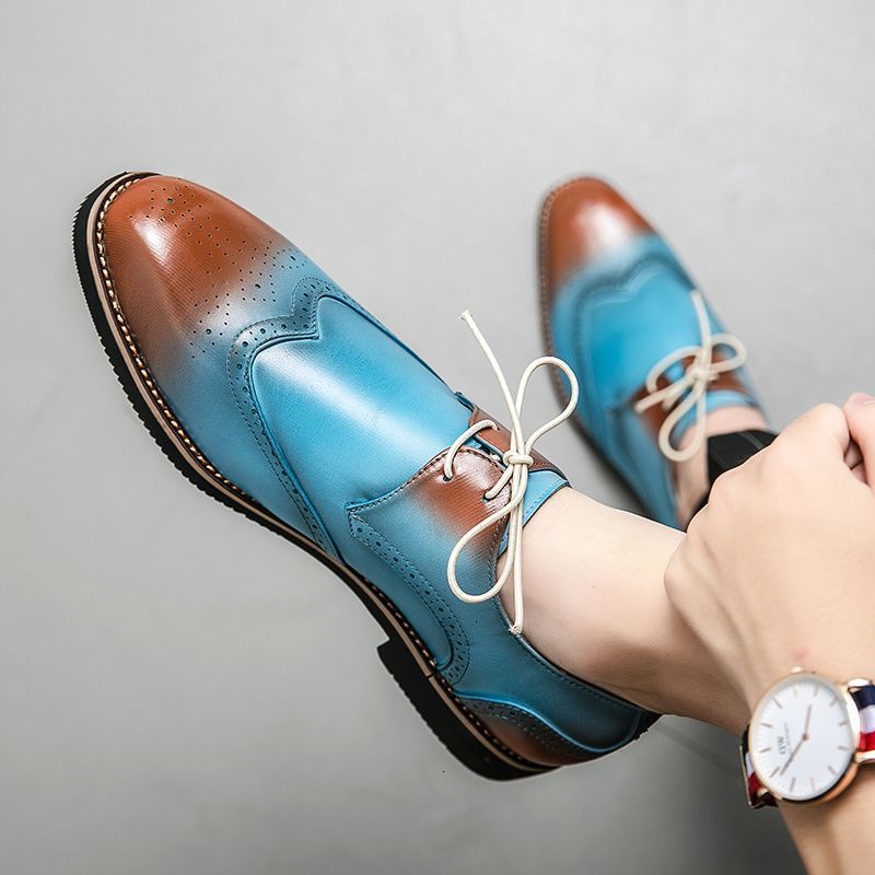

Dress Shoes 2021 Men PU Leather Lace Up Fashion Four Seasons Trend High Quality Latest Fahion Leisure Classic XM354 LA0B, Black