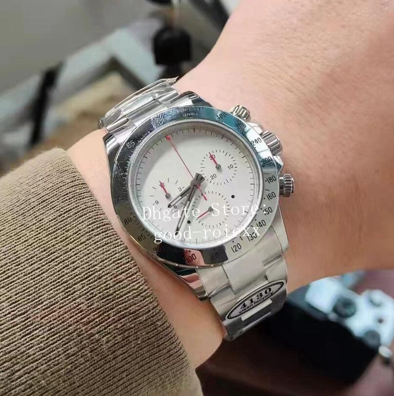 

Watches For Men Chronograph Watch Men's Automatic Cal.4130 Clean Factory 904L Steel Ceramic Bezel Sport 116500 Eta Wristwatches CleanF Chrono Valjoux Stopwatch, Box