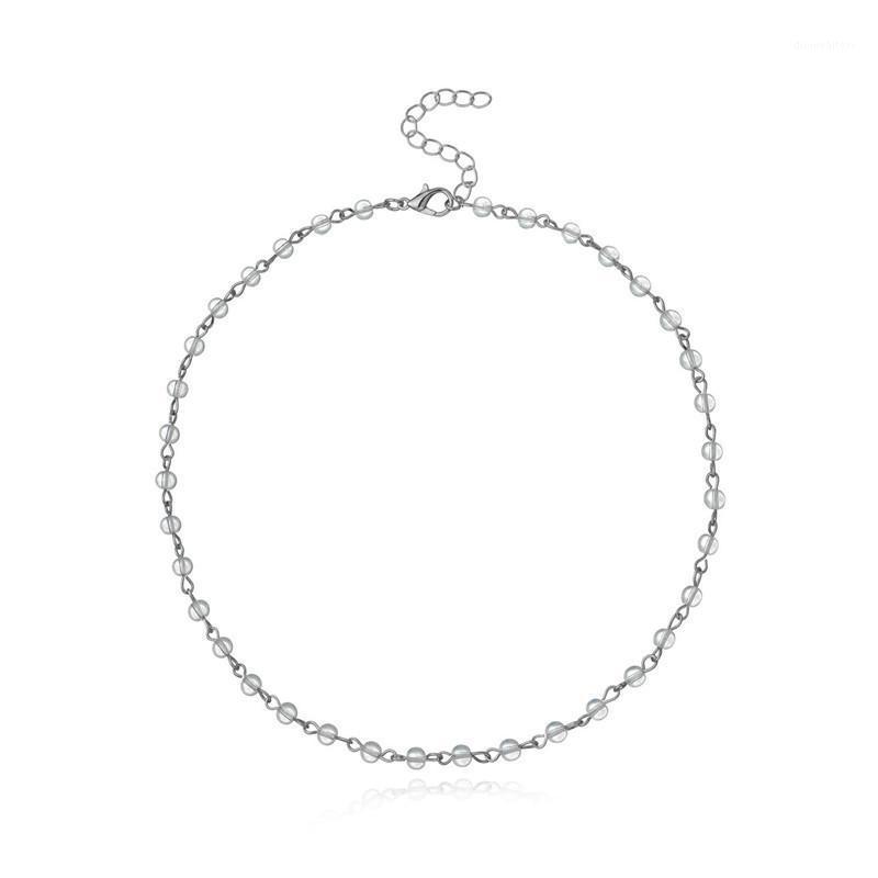 

Chains Collar Statement Necklace Beaded Jewelry Chunky Aesthetic Charm Female Party Accessories 4 Color Gift Colar