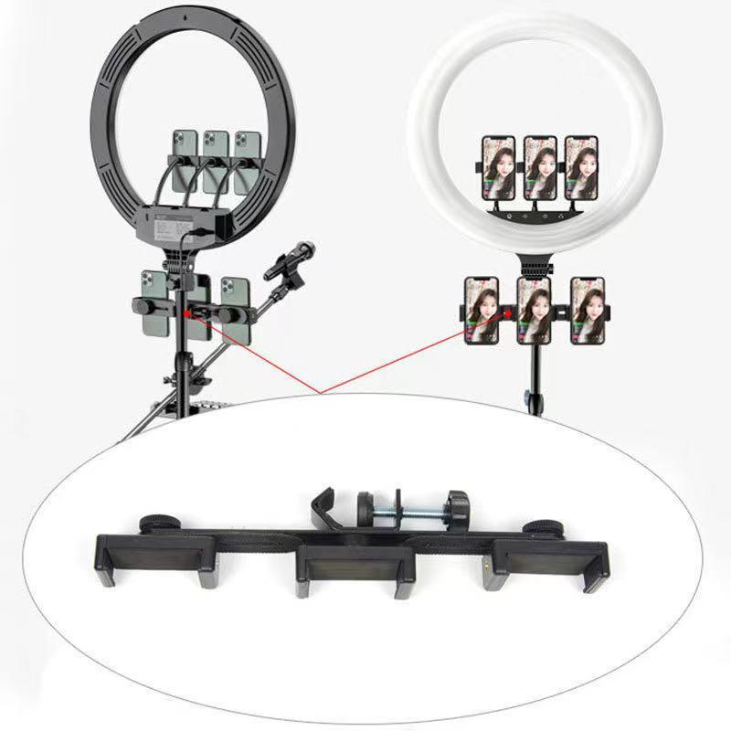

Other Accessories 360Â° Rotation Mobile Extension Clip Phone Tripod Mount Adapter For Selfie Ring Light Live Streaming Stand