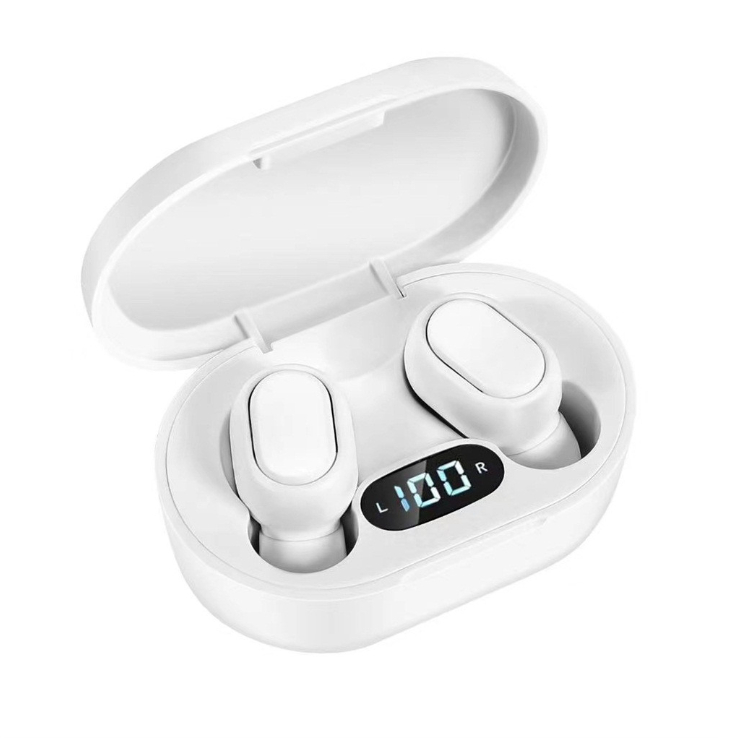 

100% Noise cancel ANC TWS Earphones Gps Rename pro pop up window Bluetooth Headphone paring wireless Charging case Earbuds, White