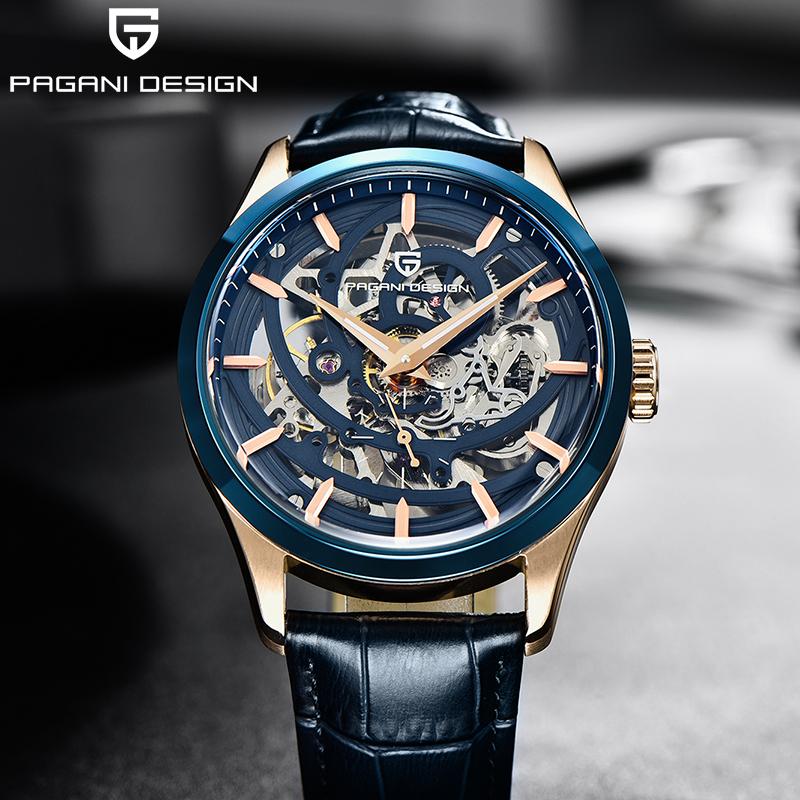 

DESIGN Automatic Tourbillon Watches Men Mechanical Sport Wrist Watch Waterproof 100M Fashion Casual Luxury Wristwatches, Silver white