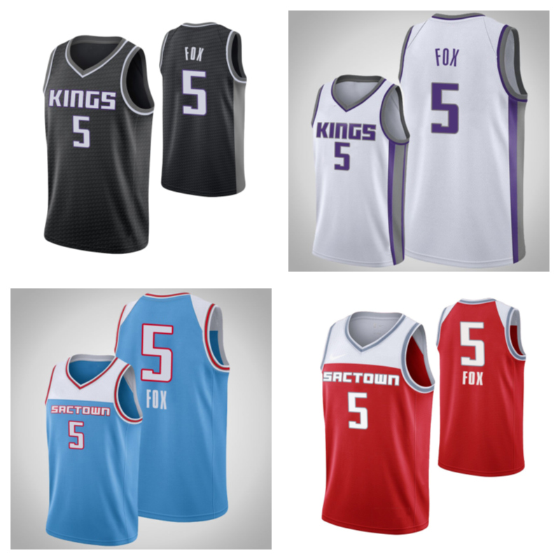 

Basketball jersey5 De Aaron Fox, Black;red