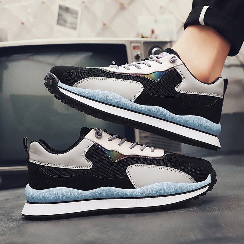 

High Quality Women Mens Running Shoes Fashion Student Outdoor Sports Sneakers Black Grey Size Eur 39-44 Code 74-S225