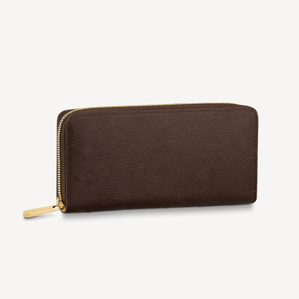 

Original Designer ZIPPY Zipper Wallets Women Dinner Coin Purse Leather Classic Brown flower Clutch Bag Card slot Wallet Handbag With box, Red;black