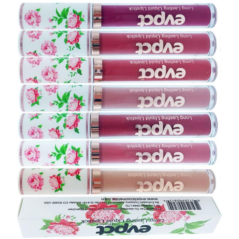 

Lip Gloss 7PCS Not Fade Non-Stick Cup Long-Lasting Wear Matte Liquid Lipstick