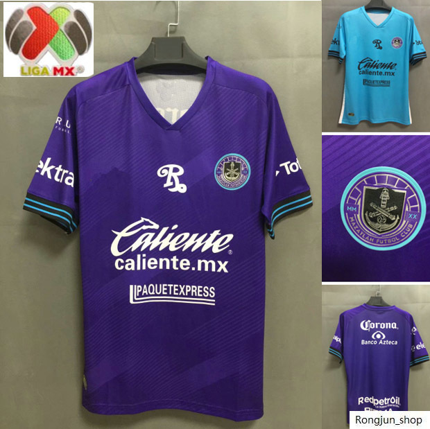 

20 21 LIGA MX Mazatlan FC Soccer jersey 2021 Home purple Away blue Maillot de foot Football Shirts uniforms, Green