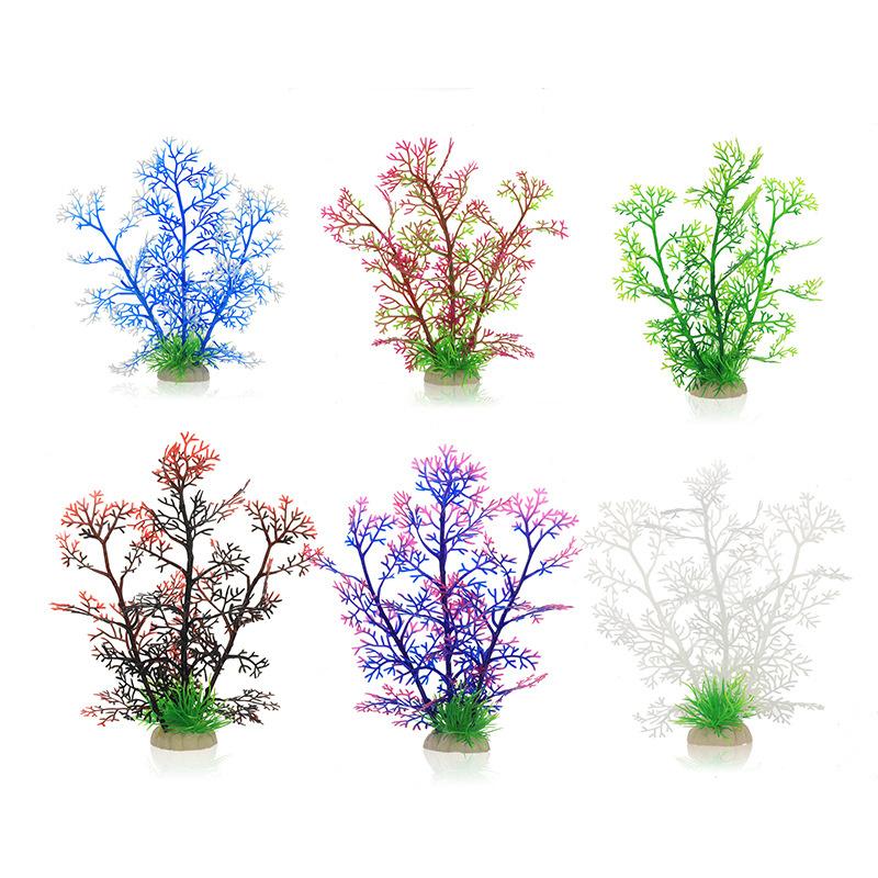 

Decorations 5Pcs Aquarium Plants Grass Flowers Water Ornaments Landscaping Decoration Simulation Aquatic Plant