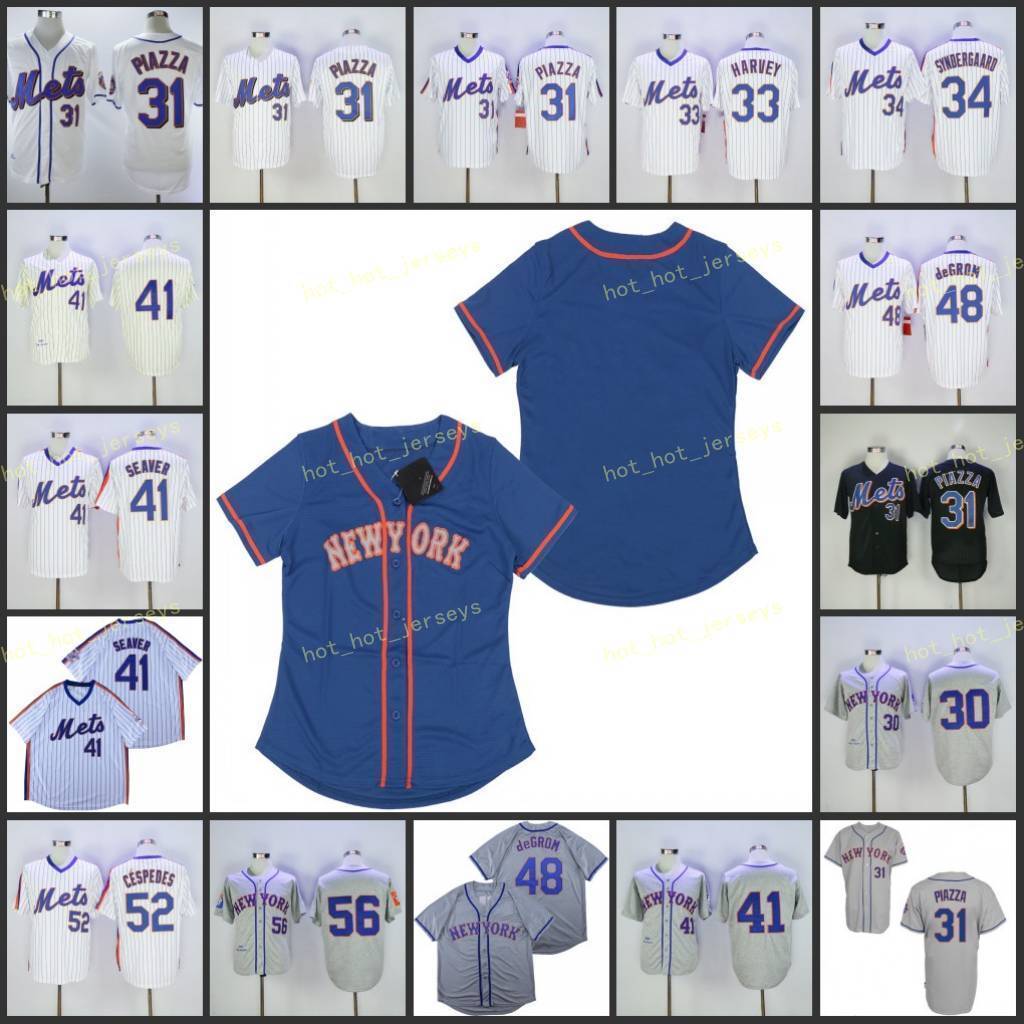 

31 Mike Piazza 33 Matt Harvey 34 Noah Syndergaard 41 Tom Seaver 48 Jacob deGrom 52 Yoenis Cespedes, Men