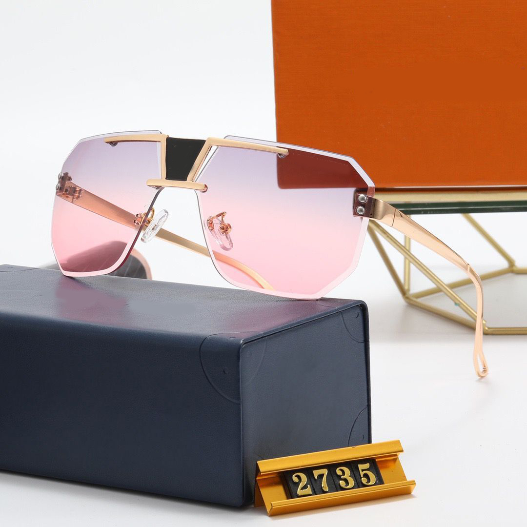 

luxurious Designer Sunglasses Glass lens Fashion trend Polarized Men Women Coating UV400 Vintage Sun glasses7 colors optional With
