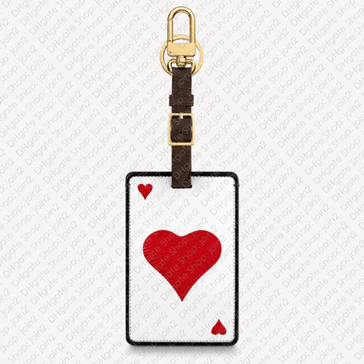 

MP2912 GAME ON Initails CARD LUGGAGE TAG Designer Womens Bag Parts Nametag Charm Pochette Accessoires Keychain Travel Duffle Heat Stamping P, Black
