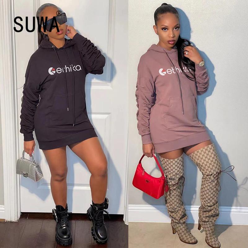 

Simple Pure Color O Neck Ethika Long Sleeve Letter Print Skinny Dress Sexy Tight Club Party Lady Fashion Casual Dresses, Black;gray