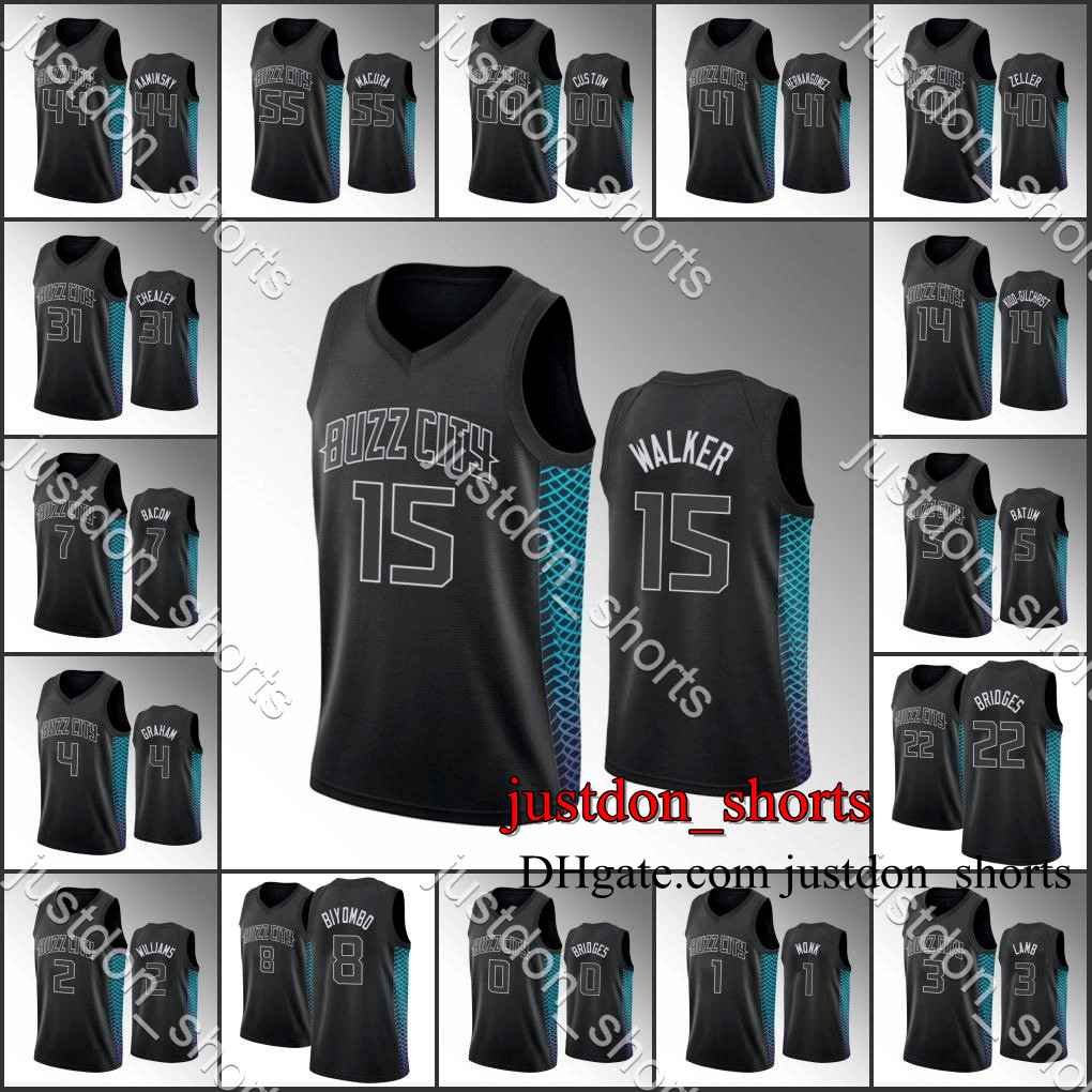 

Charlotte Hornets Shirts Miles Bridges Jeremy Lamb Devonte Graham Cody Zeller Custom Hot Press City New Edition Basketball Jerseys, Black;red