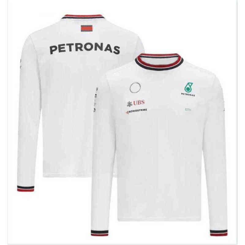 Petronas Sweatshirts Mens t Shirts Luxury Brand Mercedes F1 Formula One Racing Women Casual Long Sleeve T-shirts Benz Lewis Hamilton Team Work Cloth