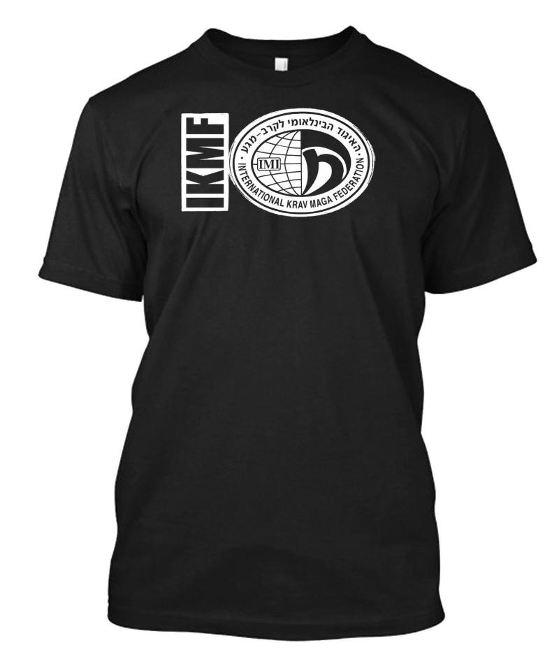 

Krav maga federation - Custom T-shirt Tee, White;black