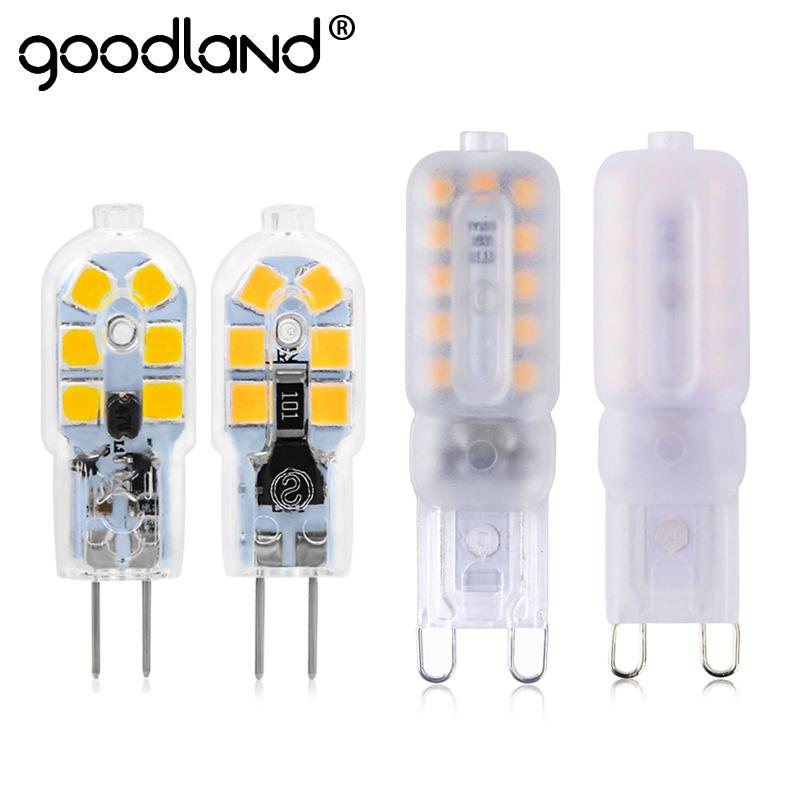 

Goodland 2pcs/lot G4 G9 LED Lamp Mini Bulb AC 220V DC 12V Spotlight Chandelier High Quality Lighting Replace Halogen Lamps Bulbs